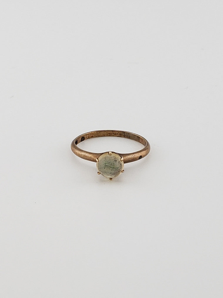 Round Moonstone Ring