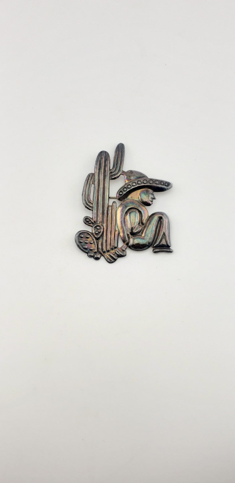 SS Man Wearing a Sombrero Pin