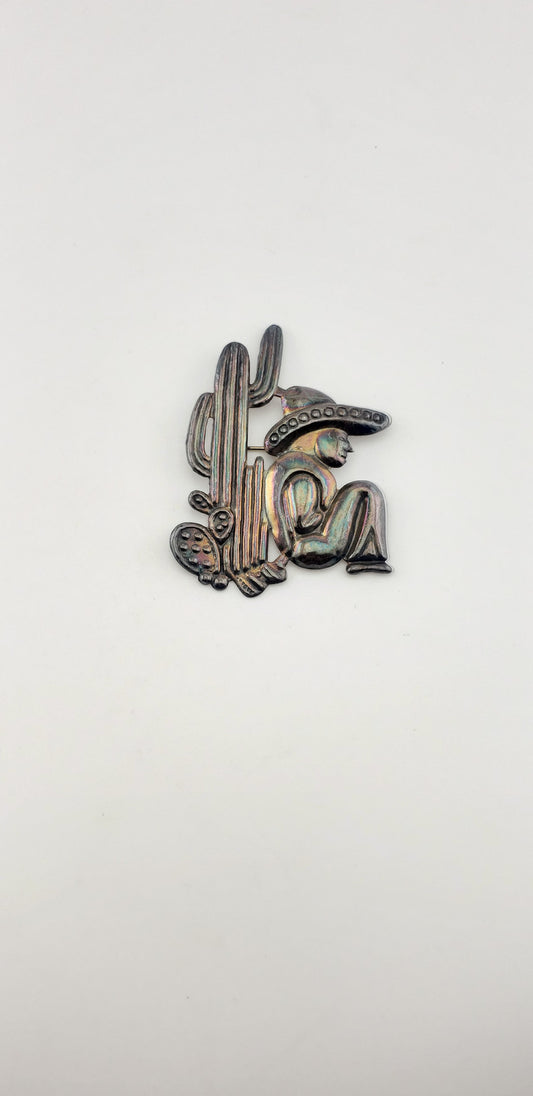 SS Man Wearing a Sombrero Pin