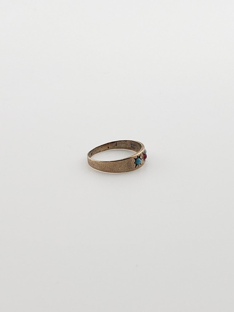 Firework Turquoise Baby Ring