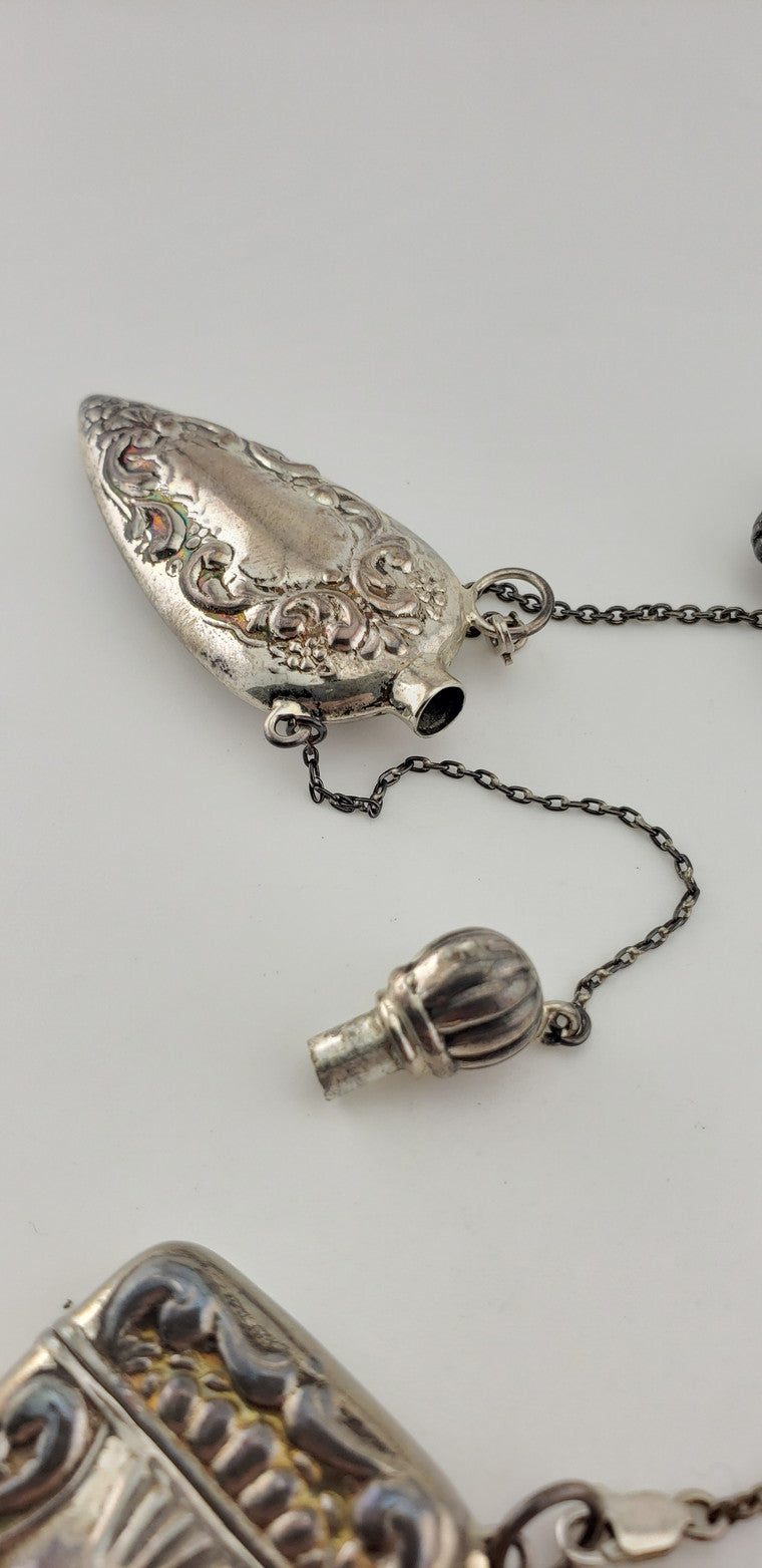 SS Art Nouveau Chatelain Pin