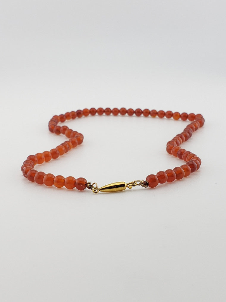 Fine Color Carnelian Strand