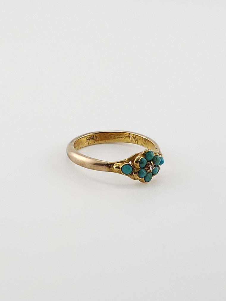 Turquoise Flower Ring