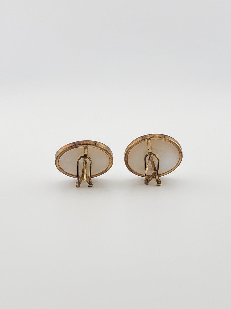 Large Pearl Dome Earrings