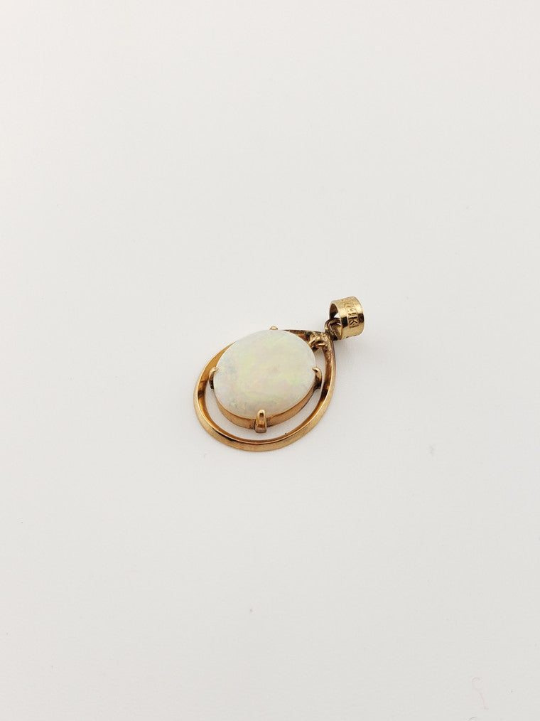Opal Teardrop Pendant