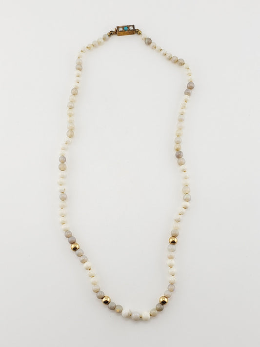 Round Small Opal Strand 15"