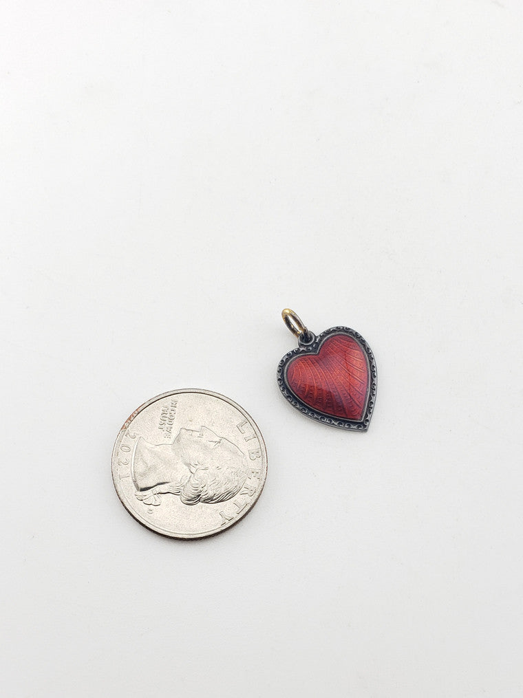SS Red Heart Pendant