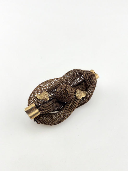 C.1840 Woven Hair Brooch
