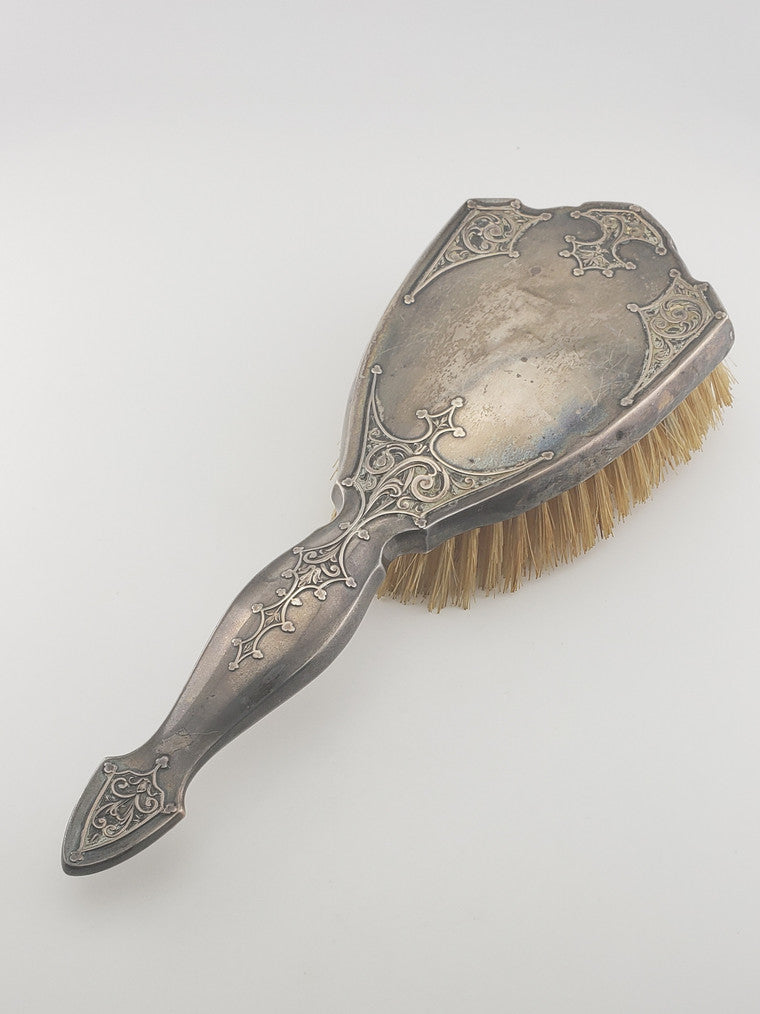 Antique SS Vanity Hair Brush