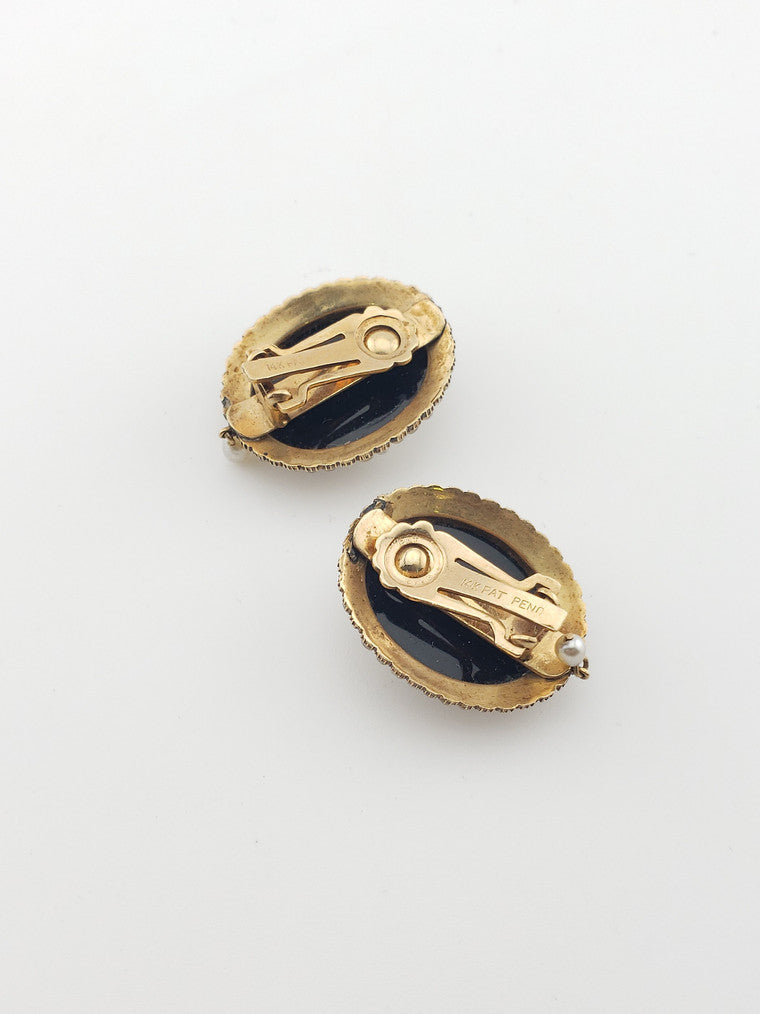 1830 Cameo Earrings