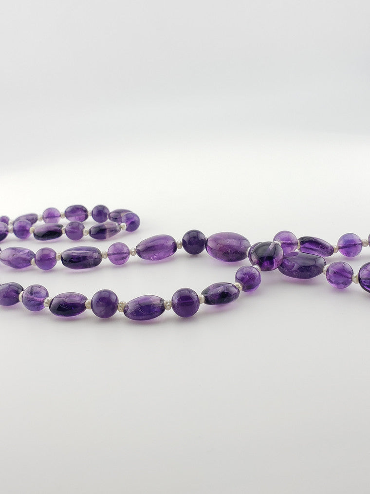 Amethyst & Pearl Strand 29"