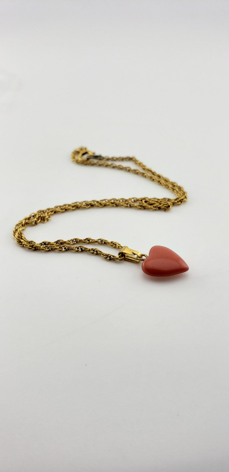GF Coral Heart Pendant