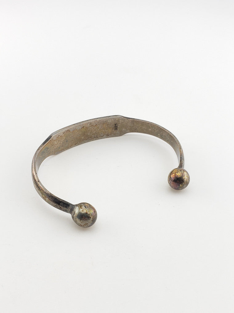SS ID Cuff w/ Ball Ends