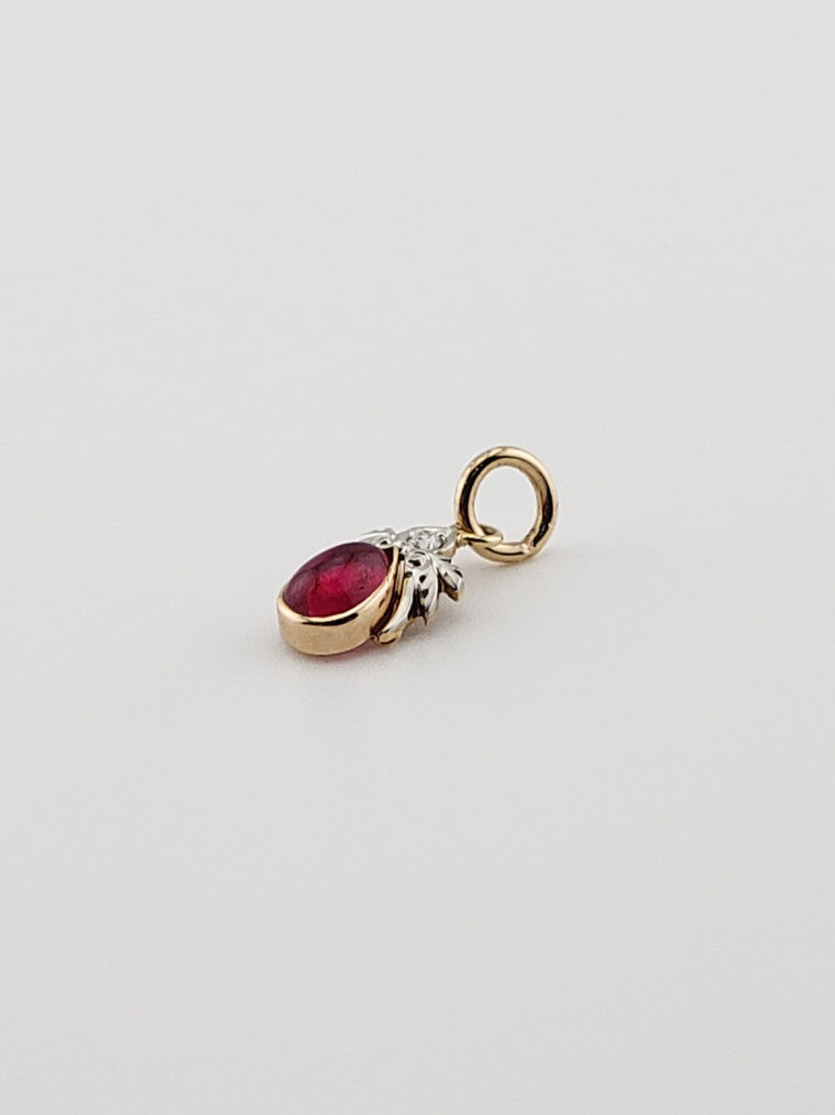 Teardrop Ruby Pendant