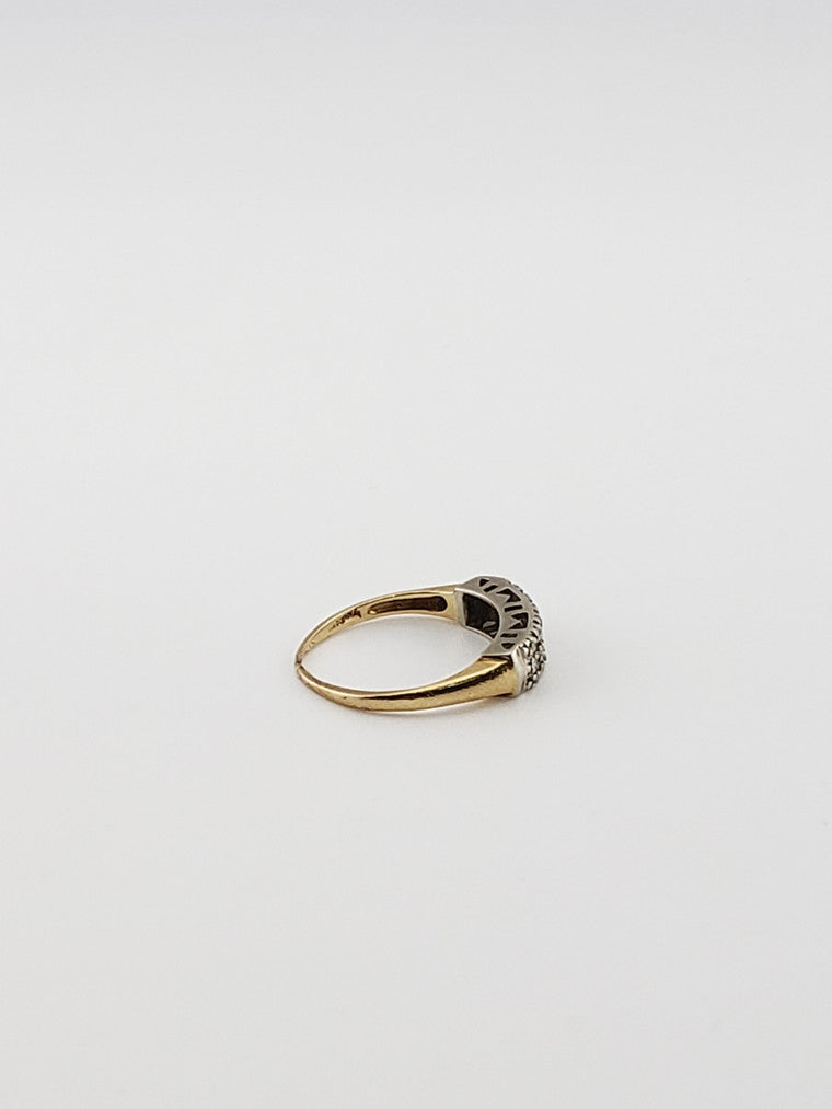 Three Row Diamond Band
