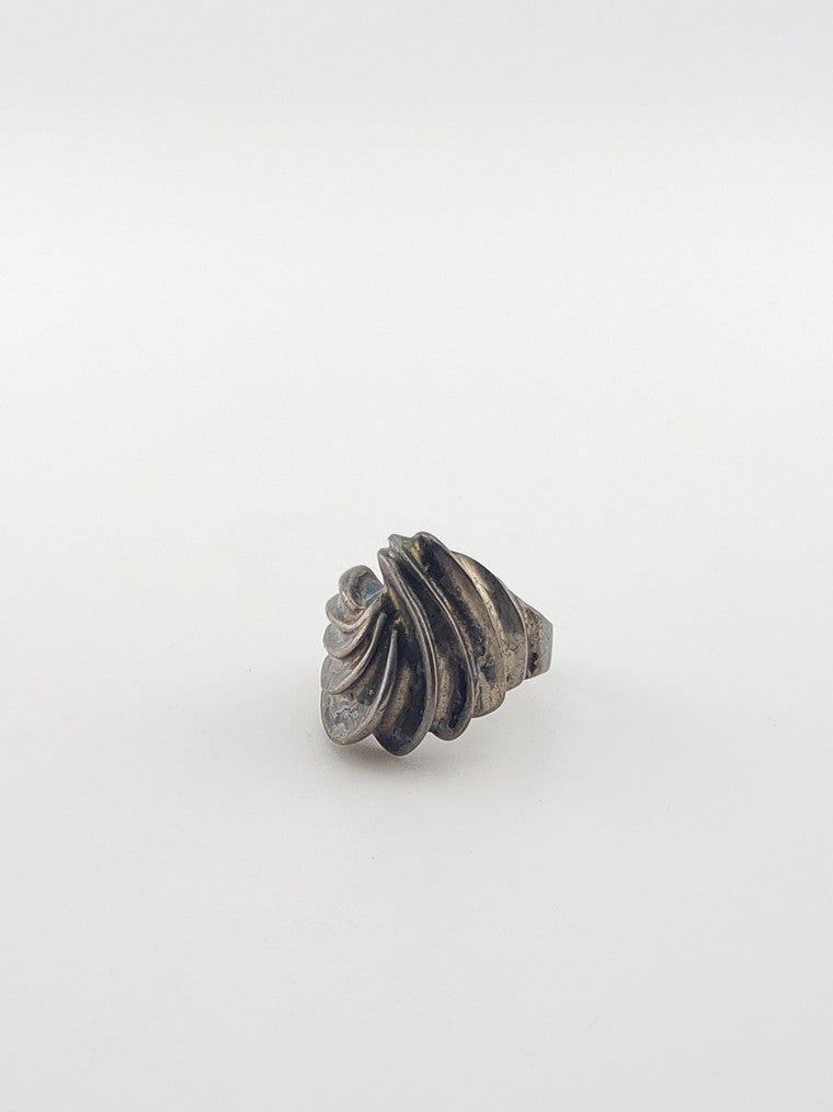 Vintage Silver Wave Ring