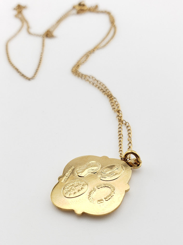 Religious Medallion Necklace
