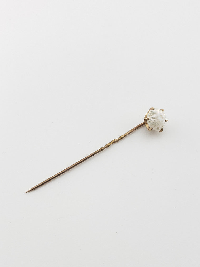 Natural Baroque Pearl Stickpin