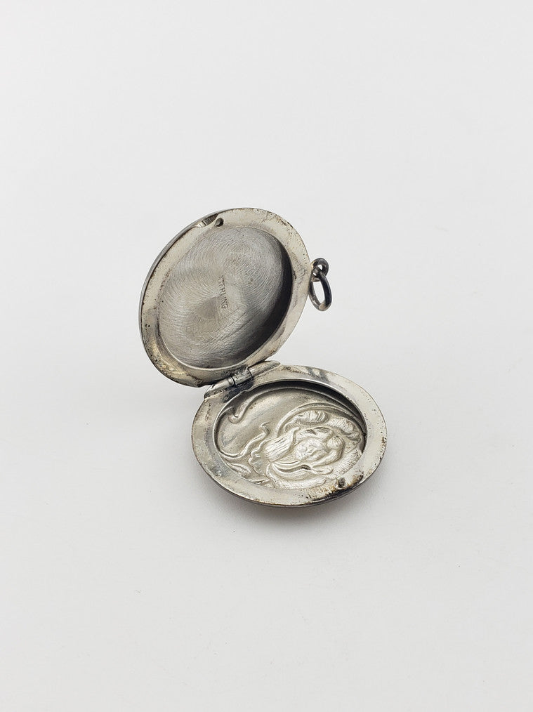 SS Art Nouveau Locket w/ Child