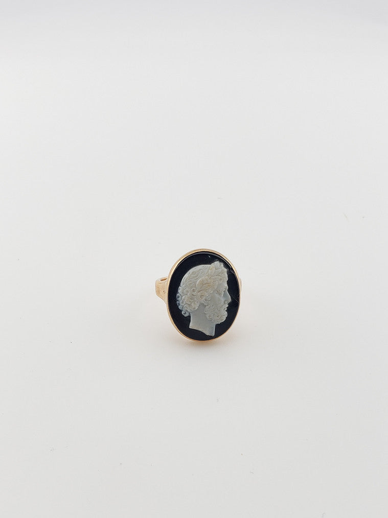 14k Roman Cameo Ring