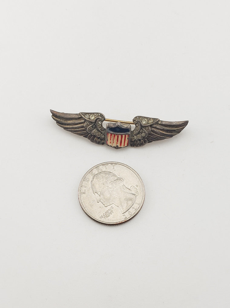 SS United States Air Force Navigator Wings Pin