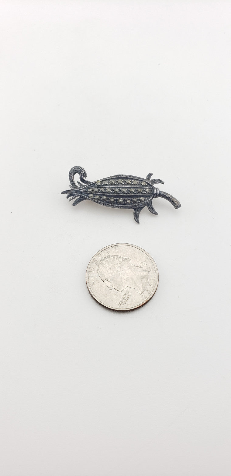 Marcasite Corn Pin