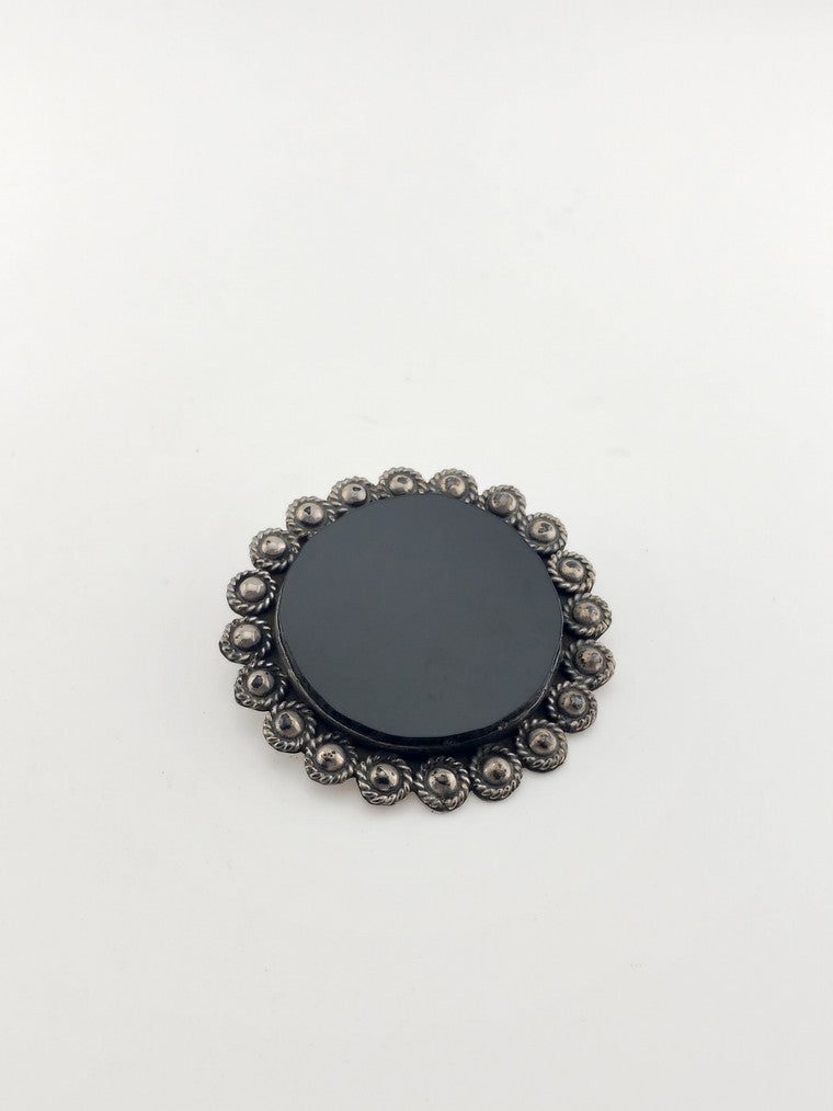 SS Black Onyx Pendant/Pin