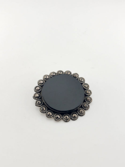 SS Black Onyx Pendant/Pin