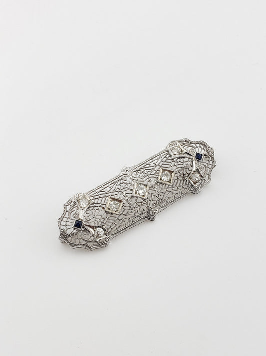 C.1920 Filigree Brooch