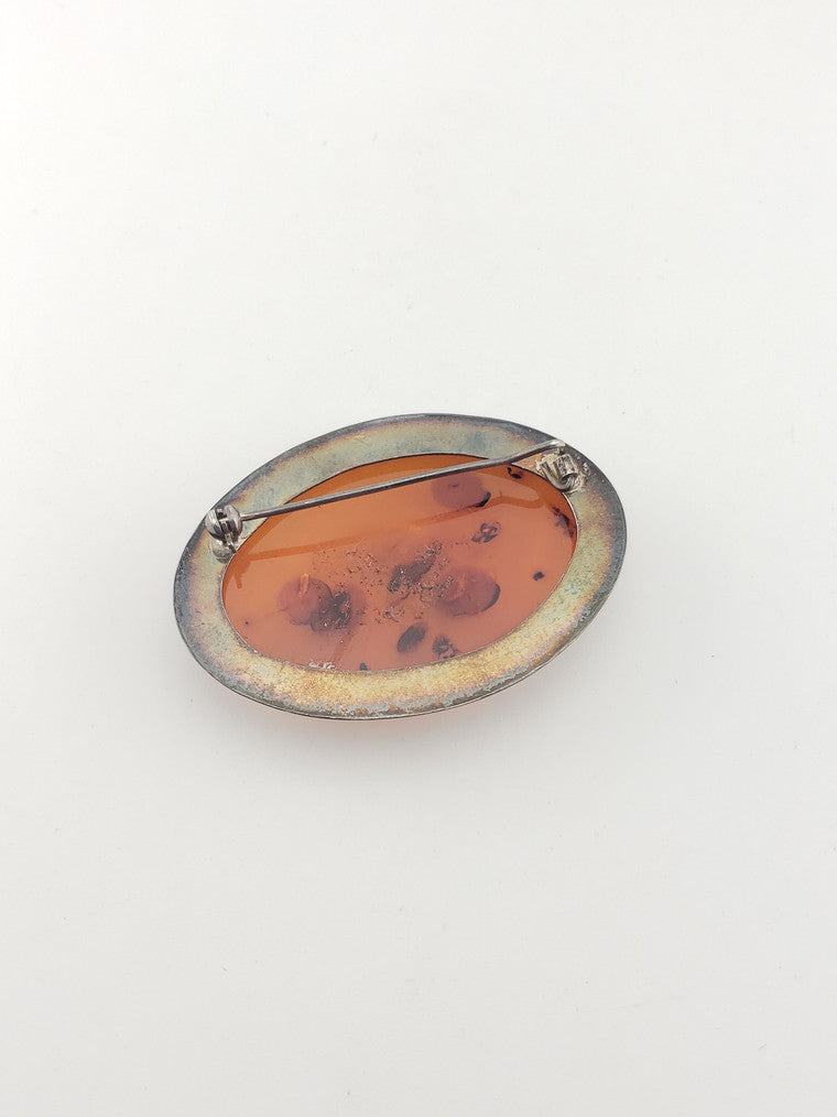 SS Amber Brooch