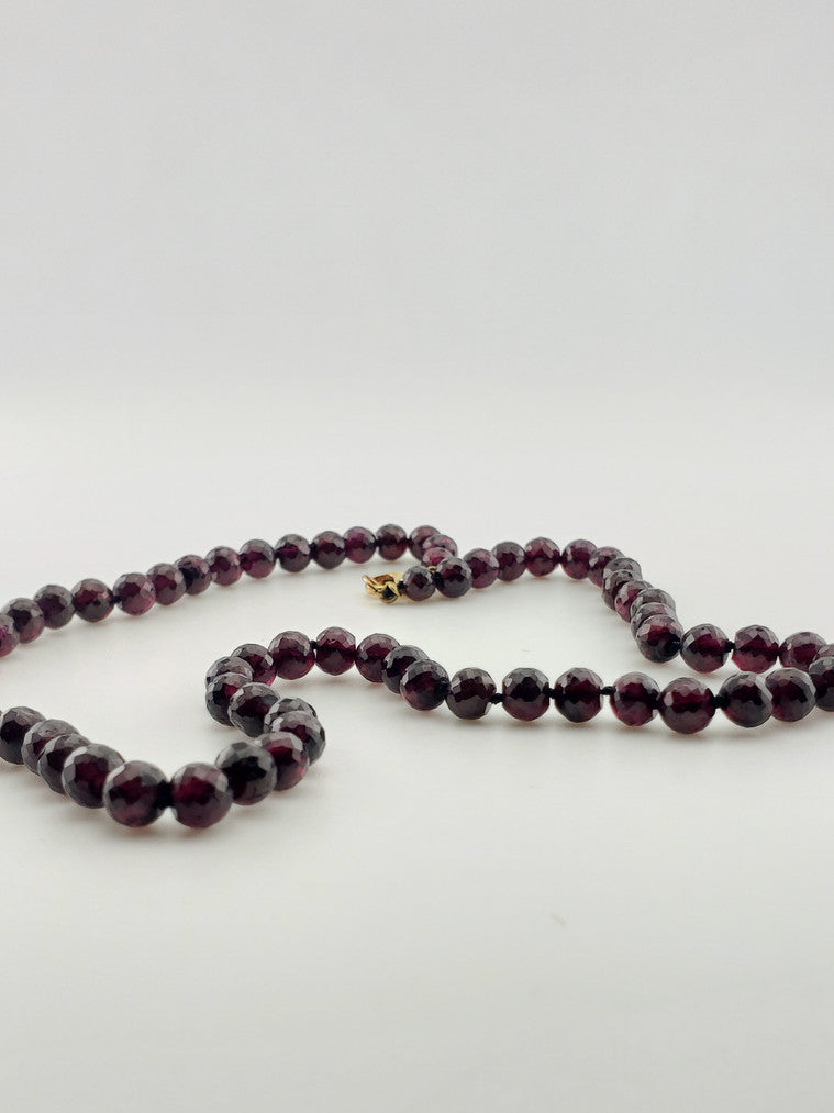 GF Faceted Garnet Strand
