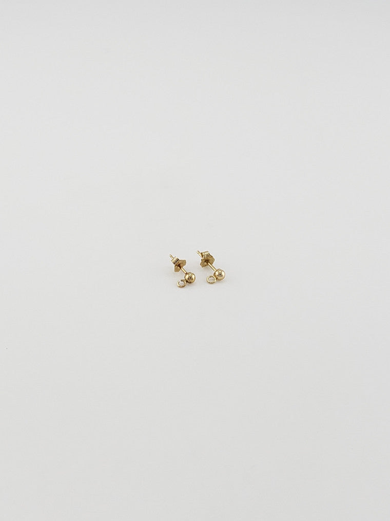 Tiny Gold Ball Studs