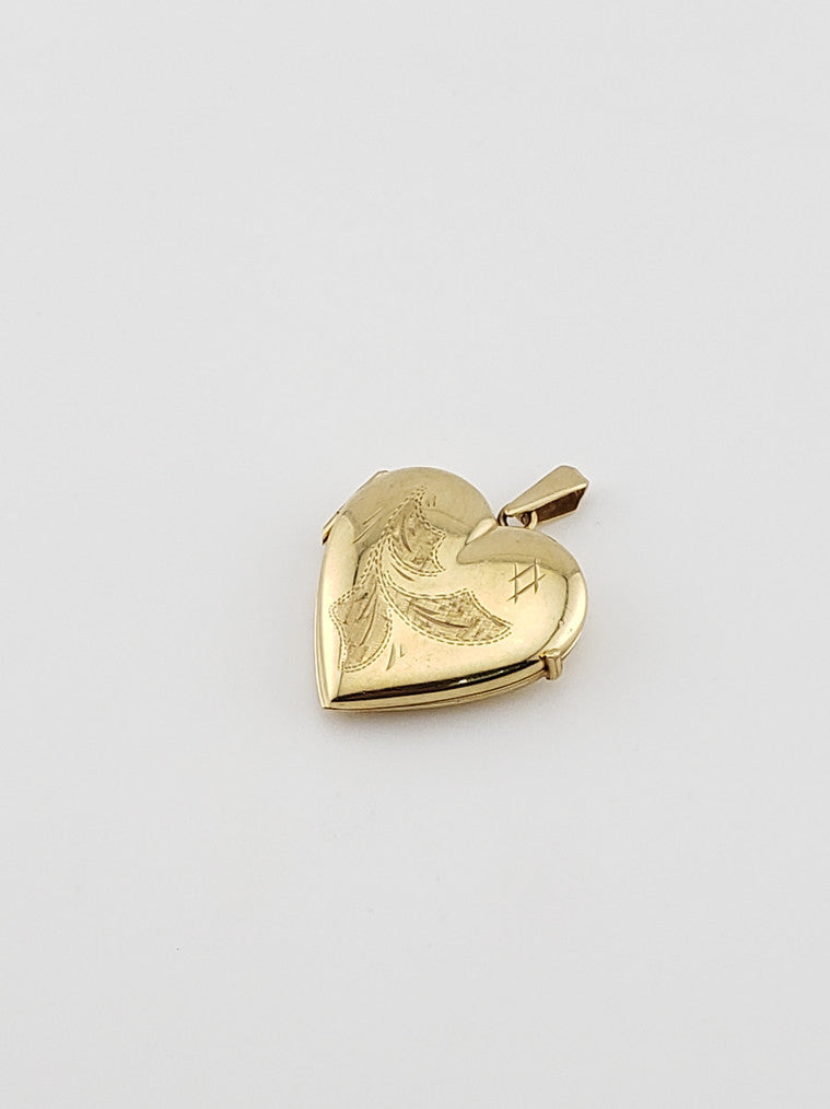 Engraved Heart Locket