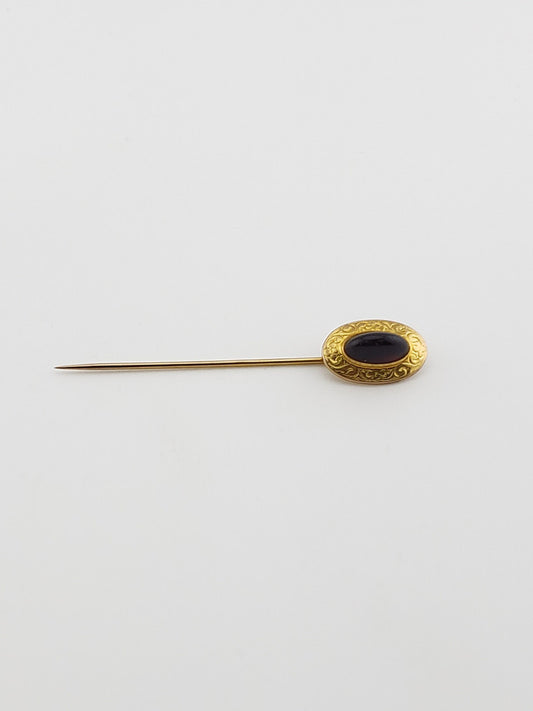 Garnet Cabochon Pin