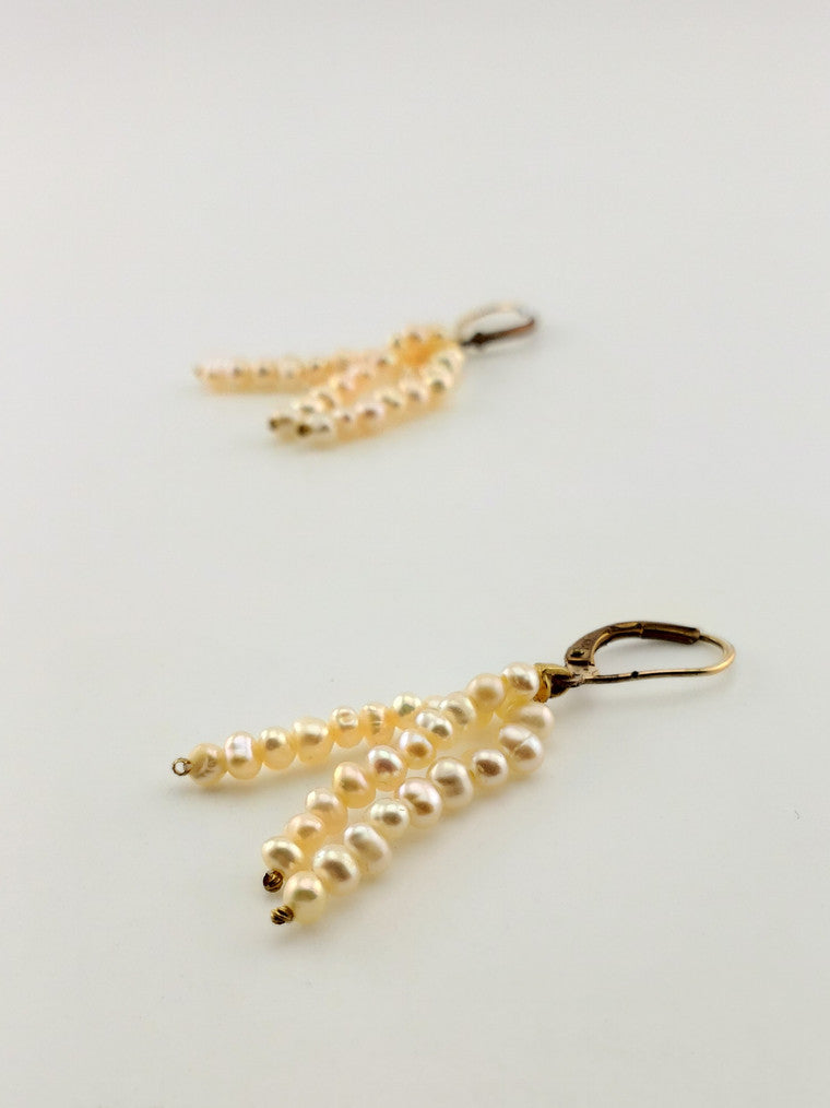 GF Pearl Dangle Earrings