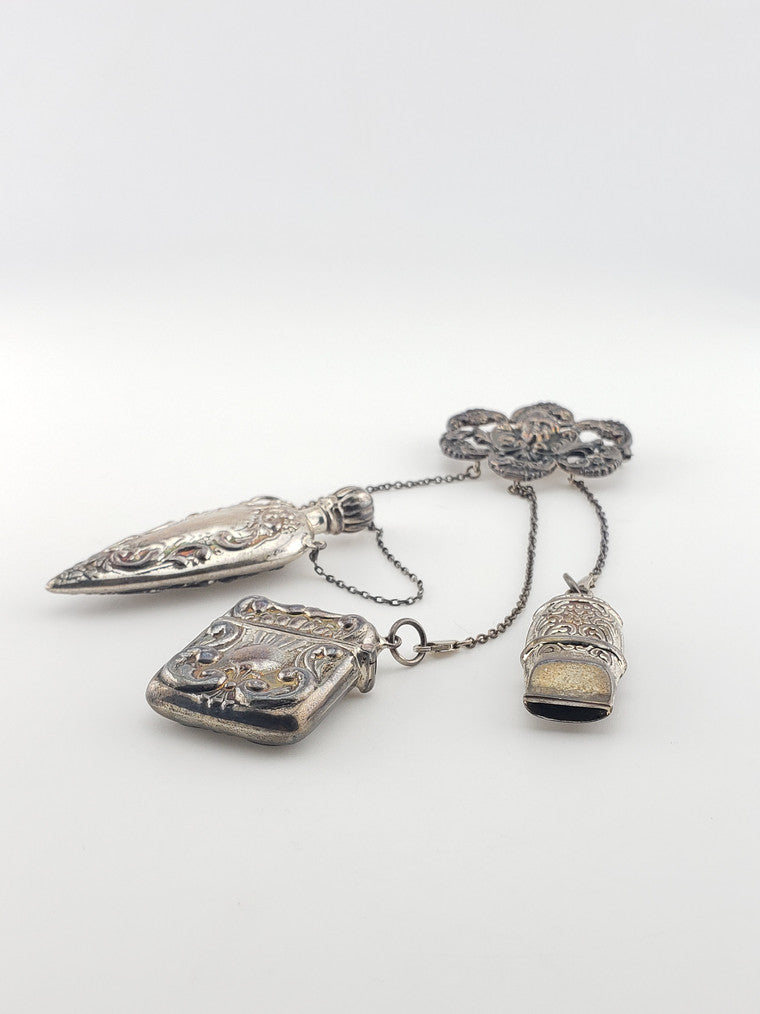 SS Art Nouveau Chatelain Pin