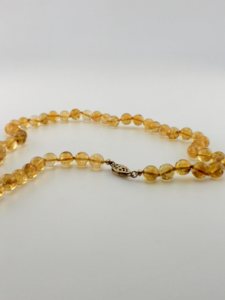 GF Citrine Bead Strand