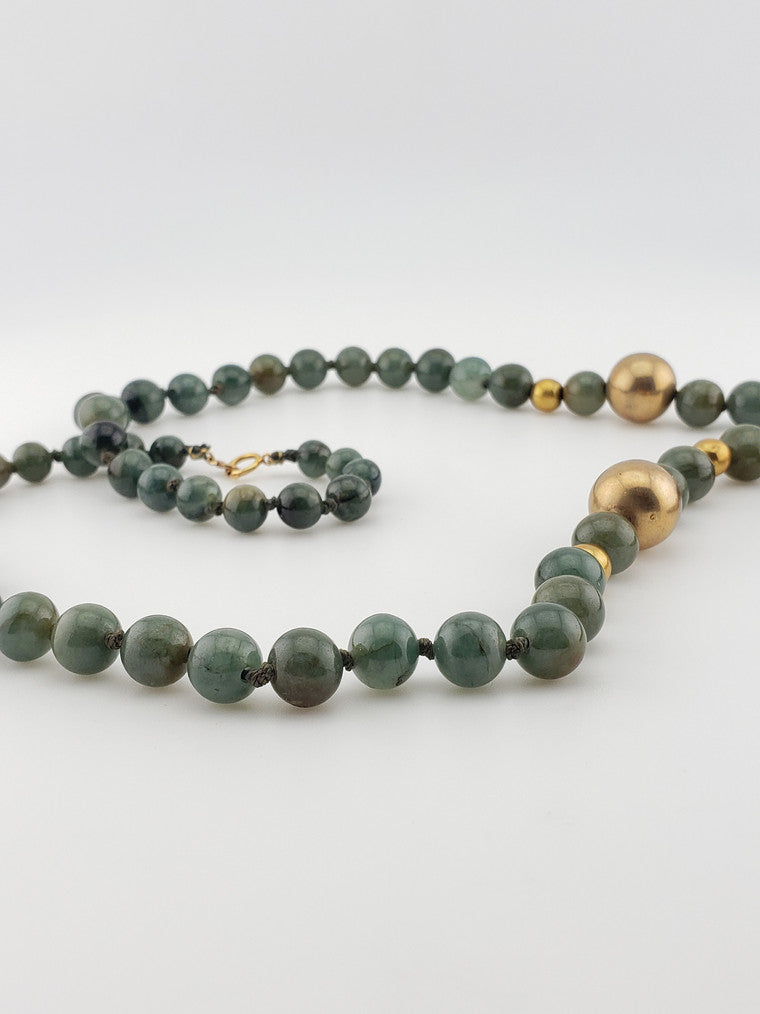 Protective Jade "Lock" and Jade Beads