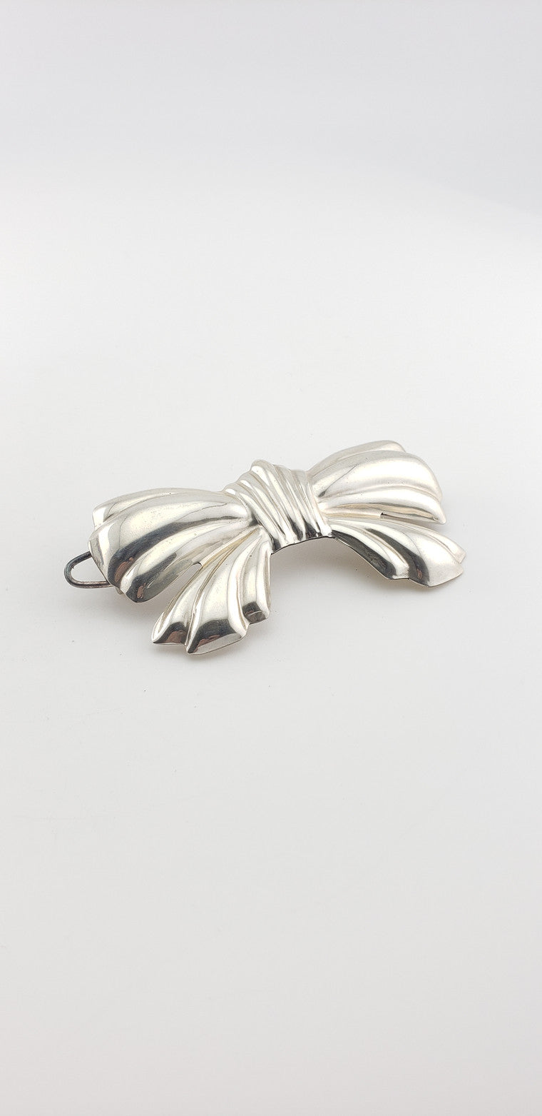 Sterling Bowknot Barrette