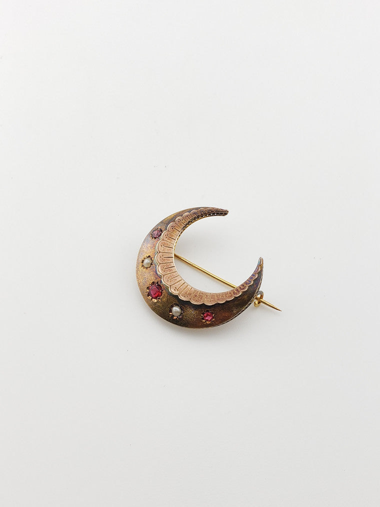 Antique Moon Pin