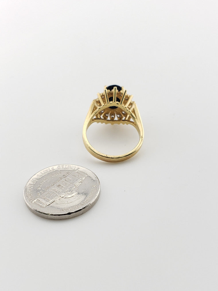 Sapphire "Flower" Ring
