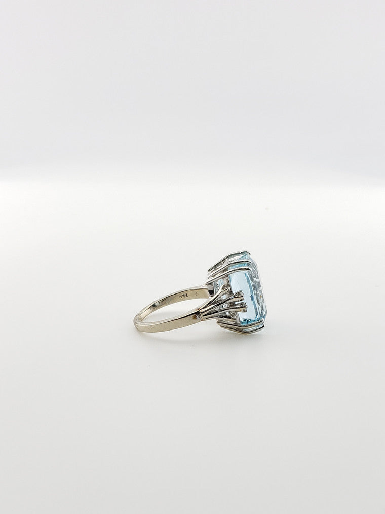Aquamarine Cocktail Ring