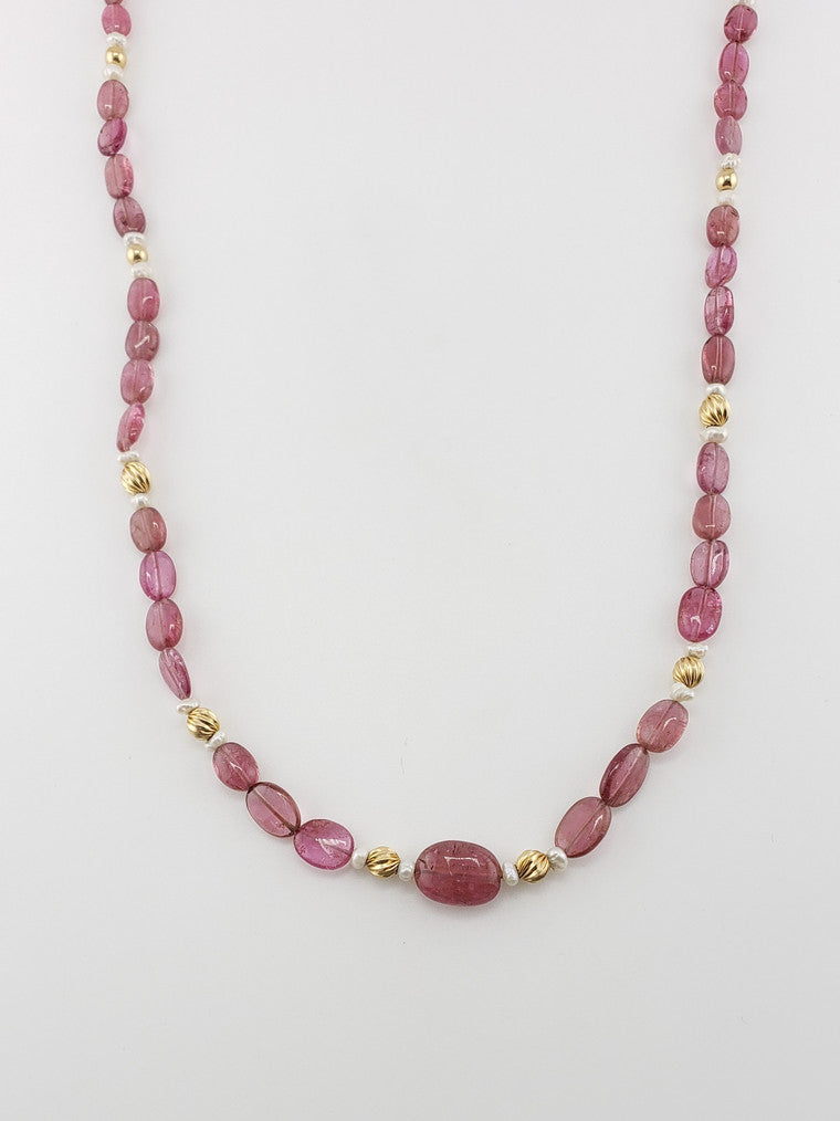 Tourmaline & Pearl Strand 27"