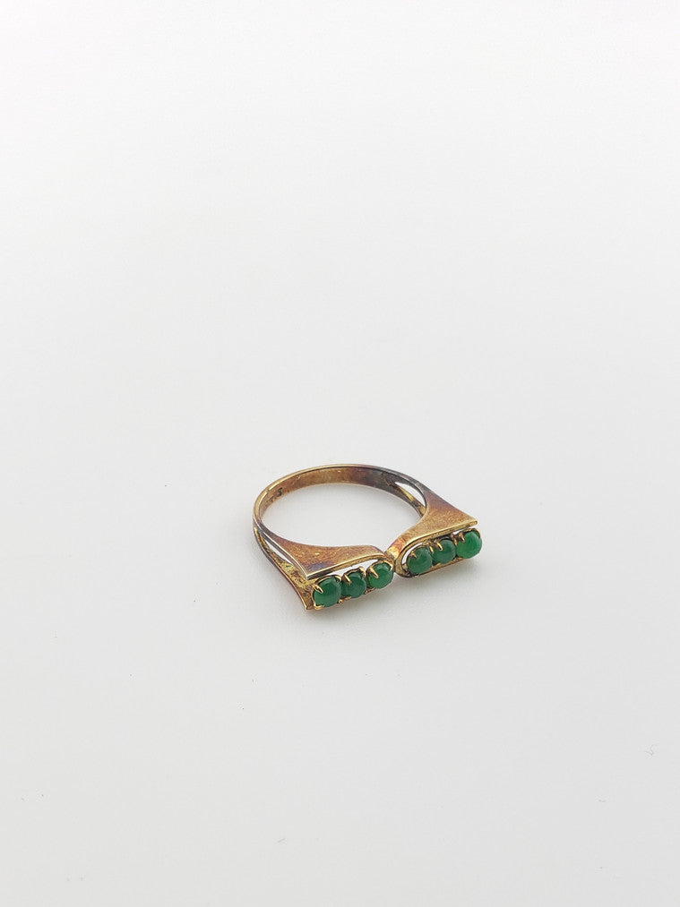 Jade Row Ring