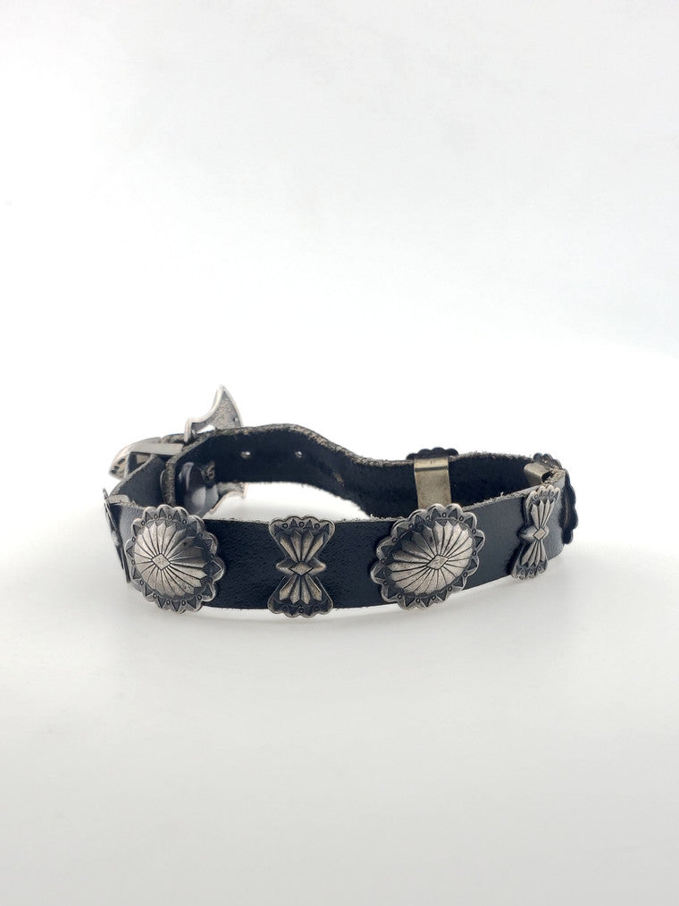 Leather Western Bracelet w/ Silver