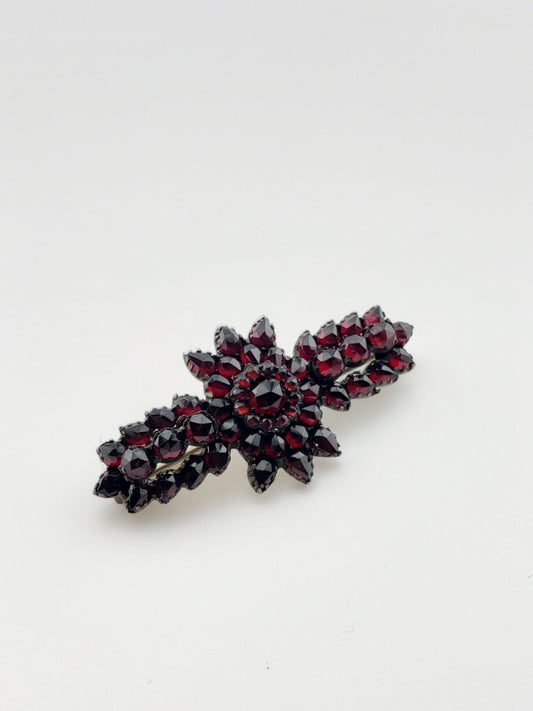 Bohemian Garnet Victorian Pin