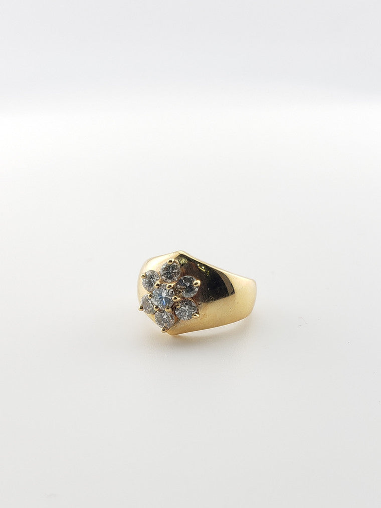 Diamond Flower Ring