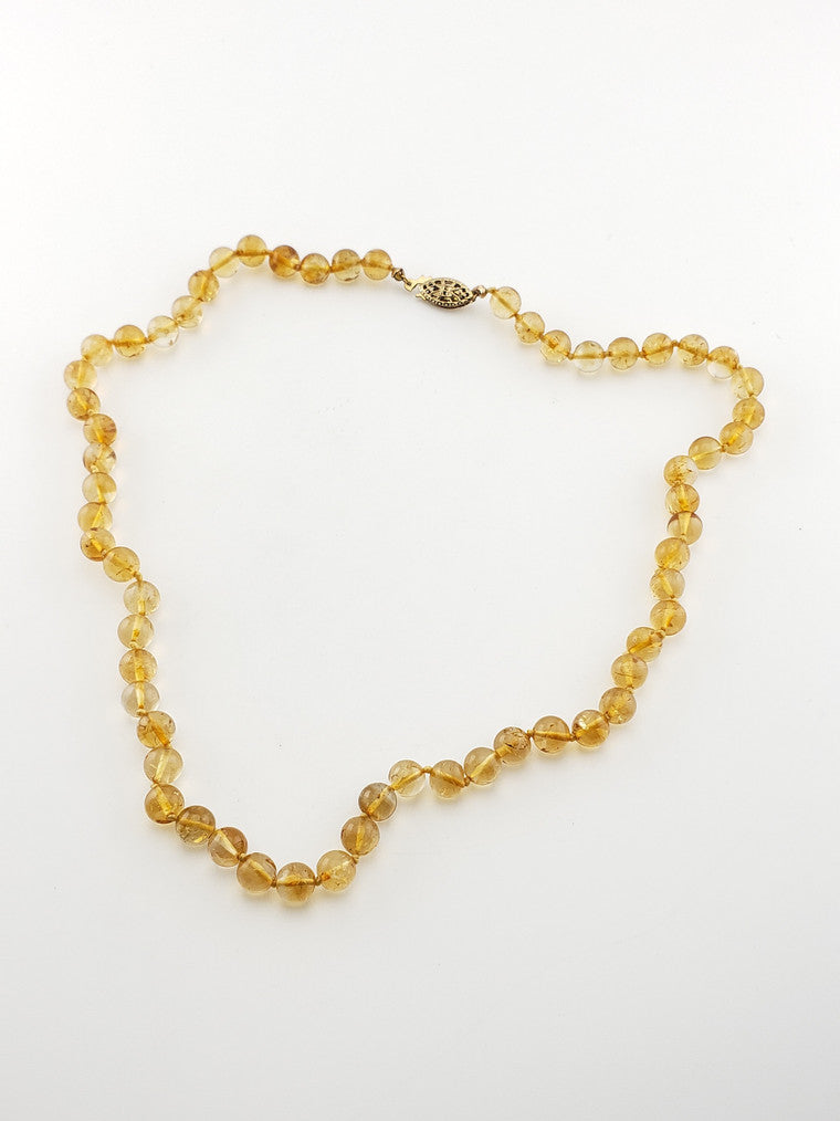 GF Citrine Bead Strand