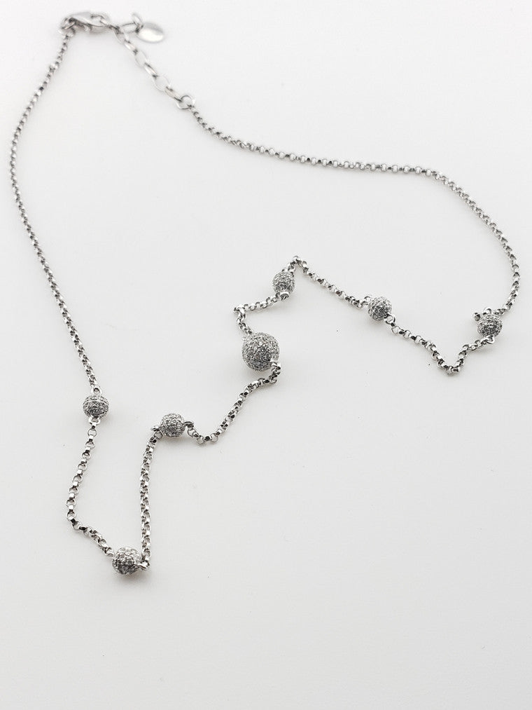Diamond Ball Necklace