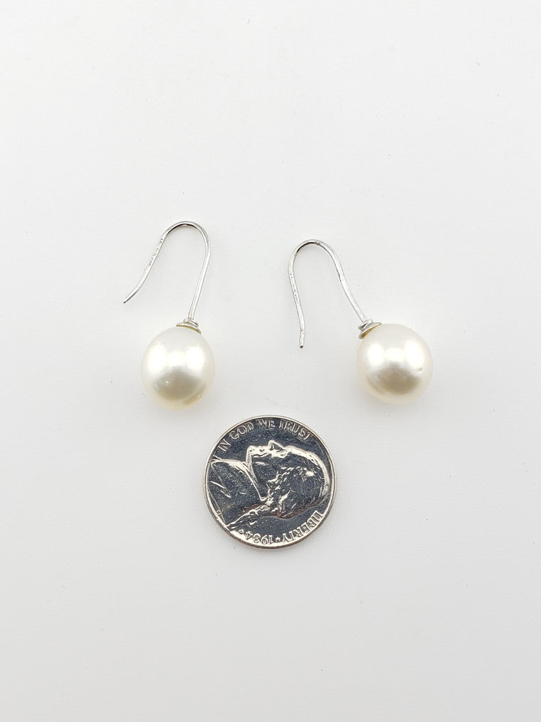 South Sea Pearl Hook Earring